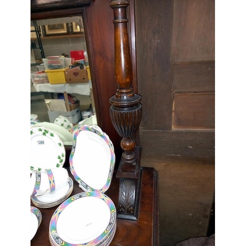 1287 - An Edwardian mirror backed dresser.
Collect Only.