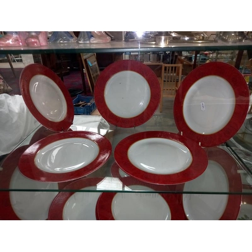 1312 - 5 shelves of Limoge dinnerware