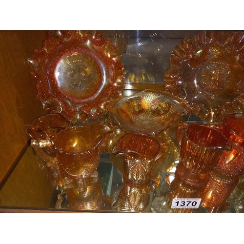 1370 - A quantity of carnival glass.
Collect Only.