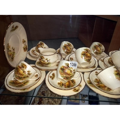 1388 - A large Country tea set, approximately 40 pieces.
Collect Only.