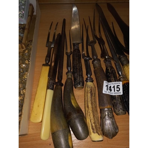 1415 - A collection of early 20th century cutlery