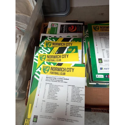 1440 - A large quantity of Norwich City football programs (circa 2016 - 2019)