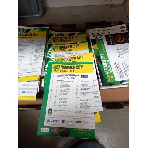 1440 - A large quantity of Norwich City football programs (circa 2016 - 2019)