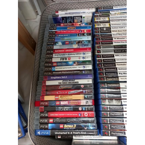 107 - A case of PS2,3 & 4 games COLLECT ONLY