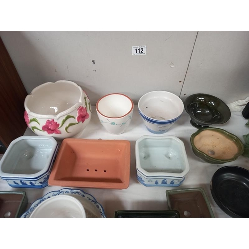 112 - A number of assorted ceramic dishes. COLLECT ONLY