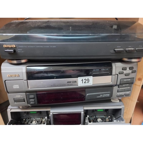 129 - 4 AIWA players, record, disk video etc., COLLECT ONLY.