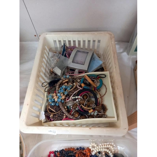 23 - 2 boxes of costume jewellery