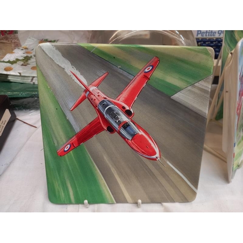 38 - A quantity of collectors plates including limited edition Red Arrows plates and some steam train pla... 