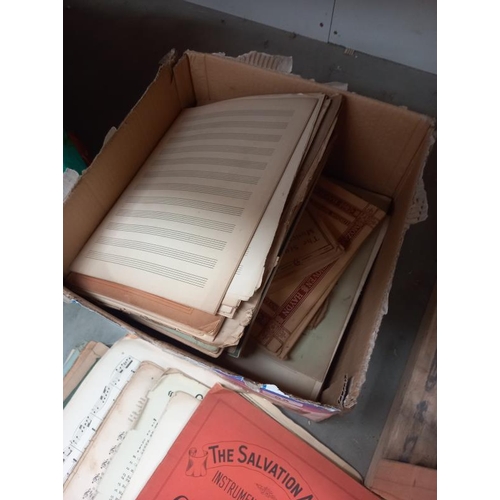 59 - A box of old sheet music