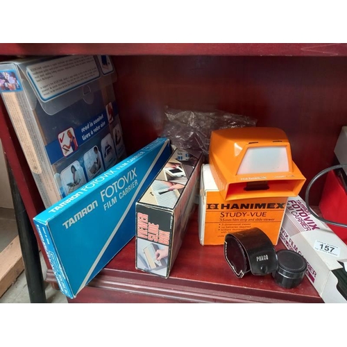 157 - Some vintage photographic items for slides and projectors