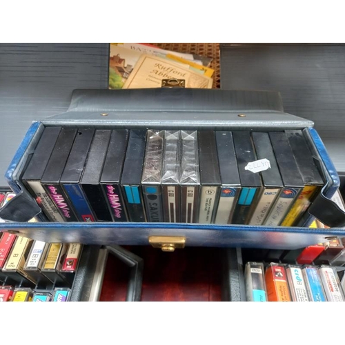 183 - 3 carry cases of music cassettes, mostly Classical