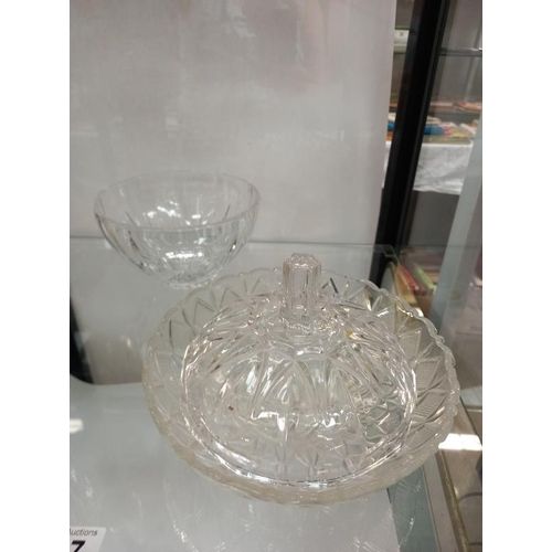 207 - A quantity of cut glass items