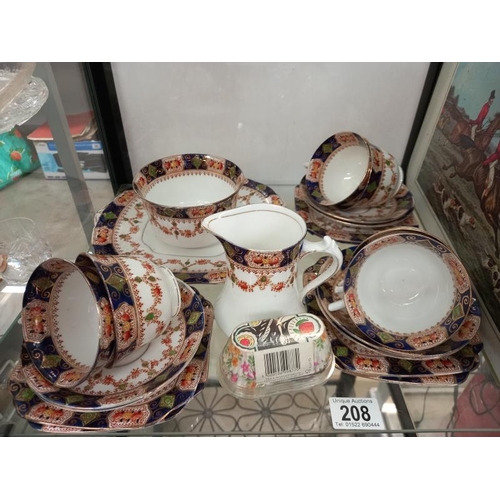 208 - A quantity of St Michael china including cups, saucers, milk jug etc