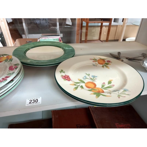 230 - A quantity of Large plates. COLLECT ONLY