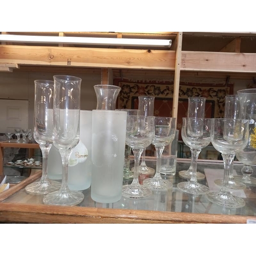 233 - A collection of tall drinking glasses