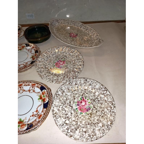 241 - A quantity of various porcelain plates, saucers & dishes etc.