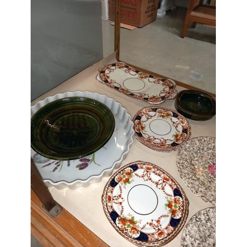 241 - A quantity of various porcelain plates, saucers & dishes etc.