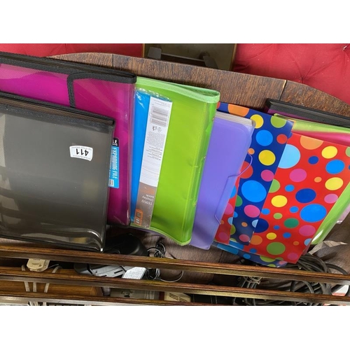 411 - A selection of stationary display folders