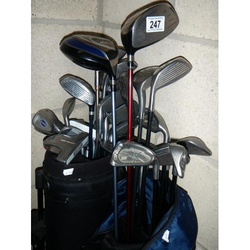 247 - 2 sets of golf clubs including Ping