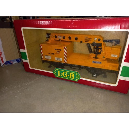 1157 - A old complete boxed Lehman L.G.B. Train set & extra track