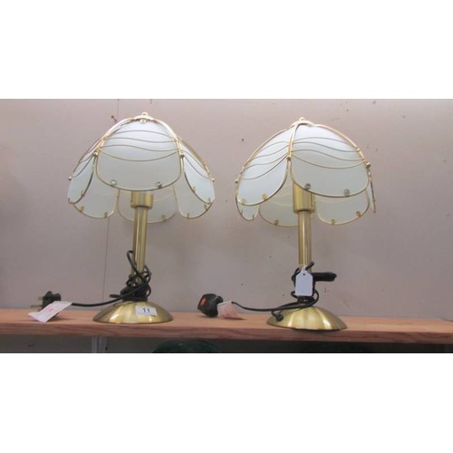 11 - A good pair of modern table lamps.