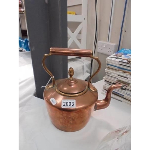 2003 - A Victorian copper kettle.