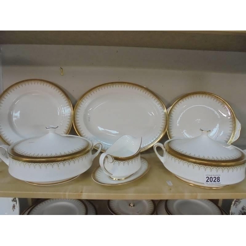 2028 - In excess of 60 pieces of Royal Albert Athena pattern tea and dinner ware, COLLECT ONLY.