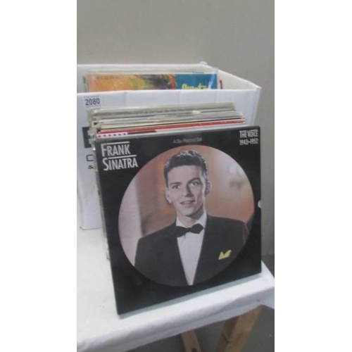 2080 - A large lot of Frank Sinatra albums, some early Capitol/Reprise labels and imports.