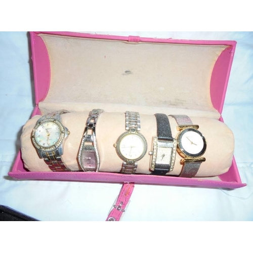 2106 - Seven ladies wrist watches.