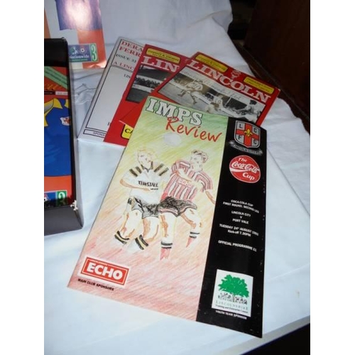 2107 - A quantity of Lincoln City football programmes.