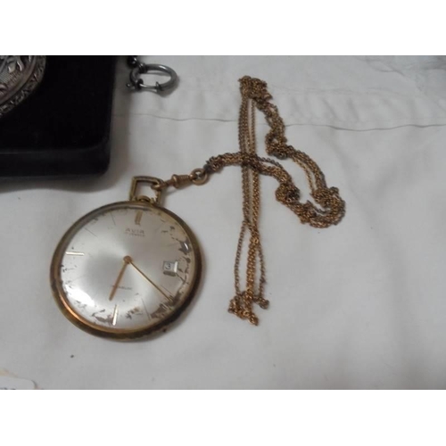 2119 - Two pocket watches etc.,