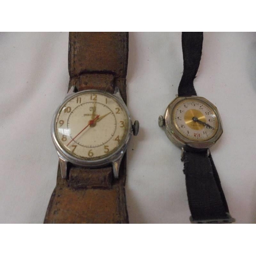 2127 - A quantity of wrist watches and a pocket watch.