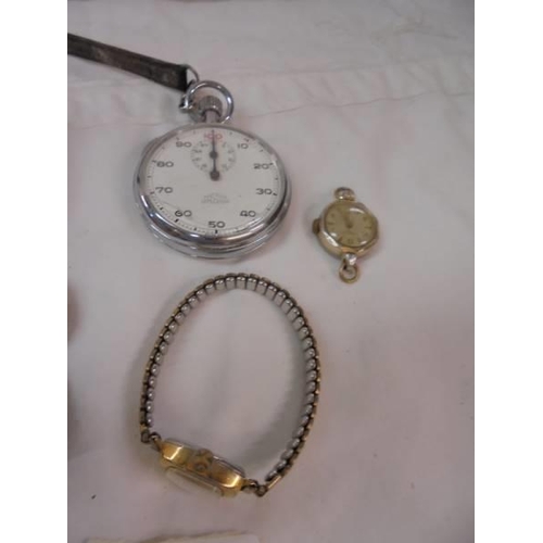 2127 - A quantity of wrist watches and a pocket watch.