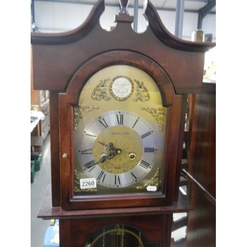 2260 - A modern Grandmother clock, COLLECT ONLY.