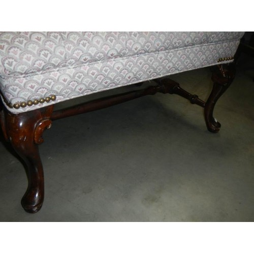 2312 - A mid 20th century period style upholstered stool. COLLECT ONLY.