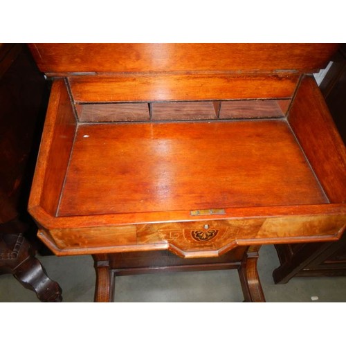 2372 - A good old Victorian mahogany Davenport.