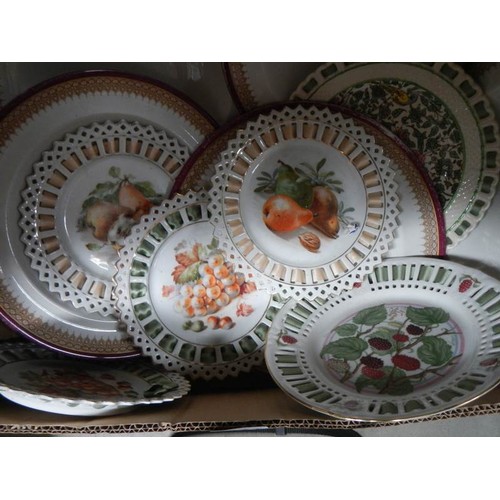 2391 - A good lot of ribbon plates etc.,