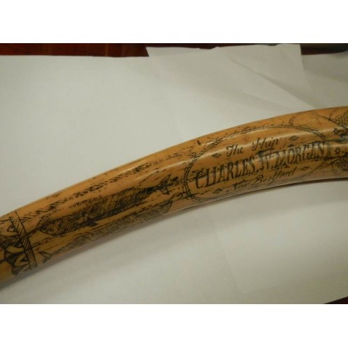 2398 - A mid 20th century replica scrimshaw.