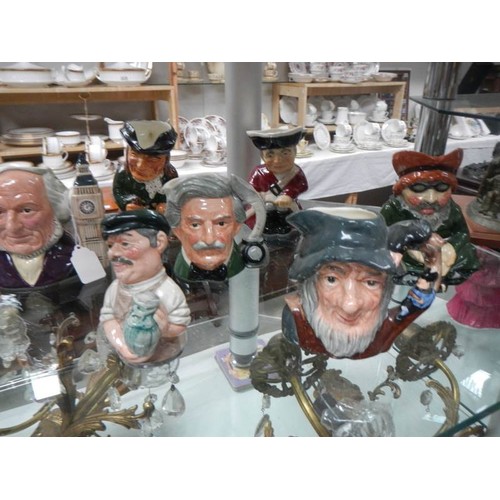 2412 - 17 Royal Doulton and other character jugs.