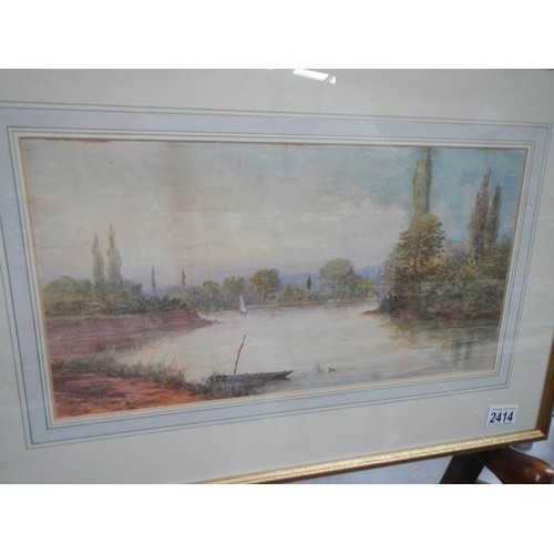 2414 - A good early 20th century watercolour, signed but indistinct.