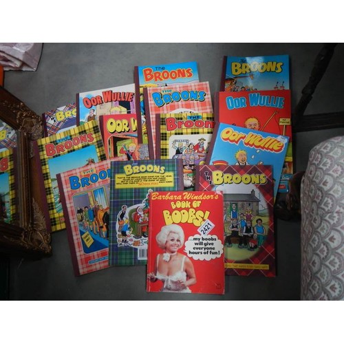 2421 - A quantity of Broons and Oor Willie books.