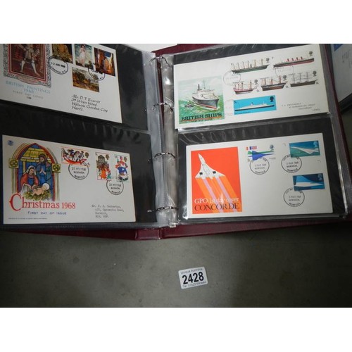 2428 - Five albums of first day covers.