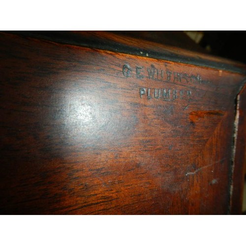 2455 - A fully fitted Victorian mahogany bureau, COLLECT ONLY.