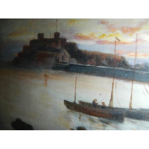 2472 - An early 20th century gilt framed watercolour, signed and dated 1911.