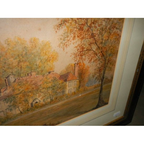 2473 - A good early 20th century watercolour of a farm house.