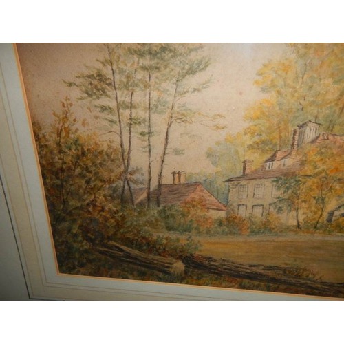 2473 - A good early 20th century watercolour of a farm house.