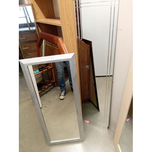 1039 - 6 framed mirrors of various sizes