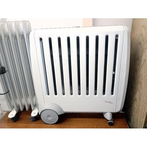 1040 - 2 oil radiators and a convector heater