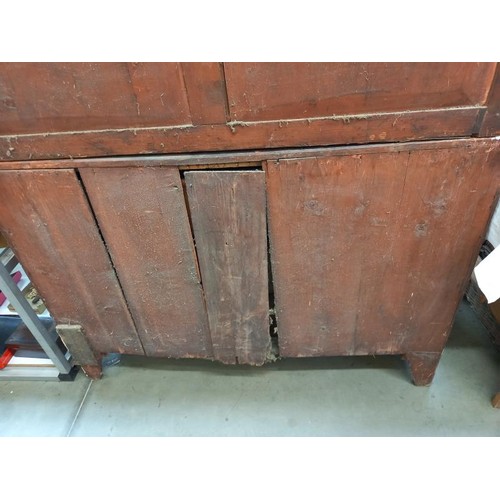 2180 - A Victorian mahogany linen press. COLLECT ONLY.