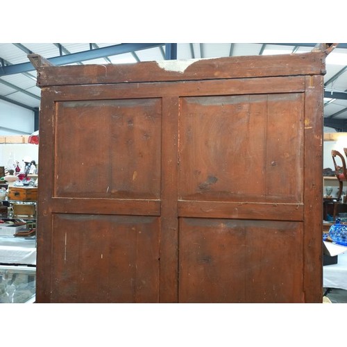 2180 - A Victorian mahogany linen press. COLLECT ONLY.